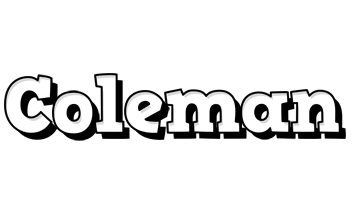 Coleman snowing logo
