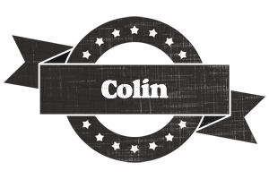 Colin grunge logo