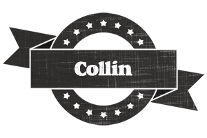 Collin grunge logo