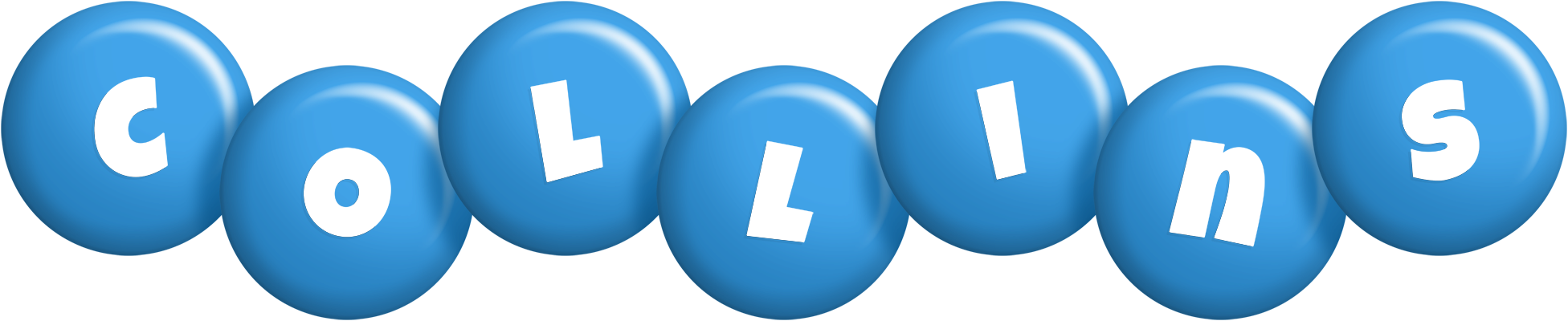 Collins candy-blue logo