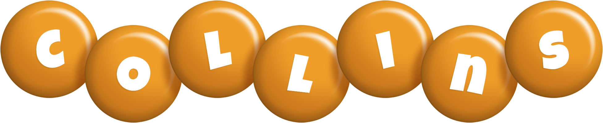 Collins candy-orange logo