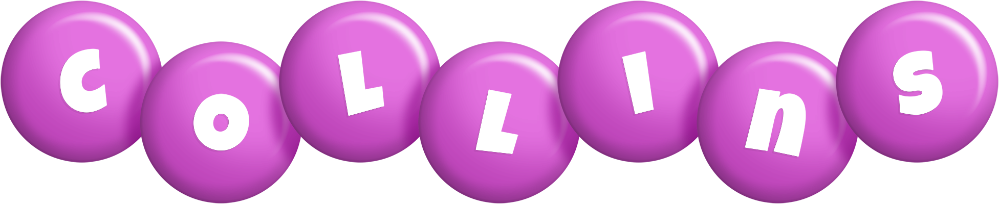 Collins candy-purple logo