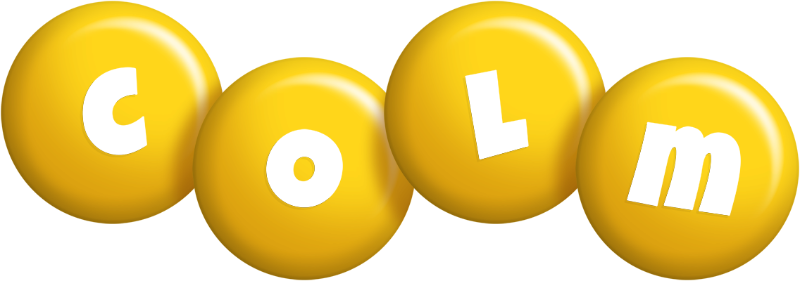 Colm candy-yellow logo