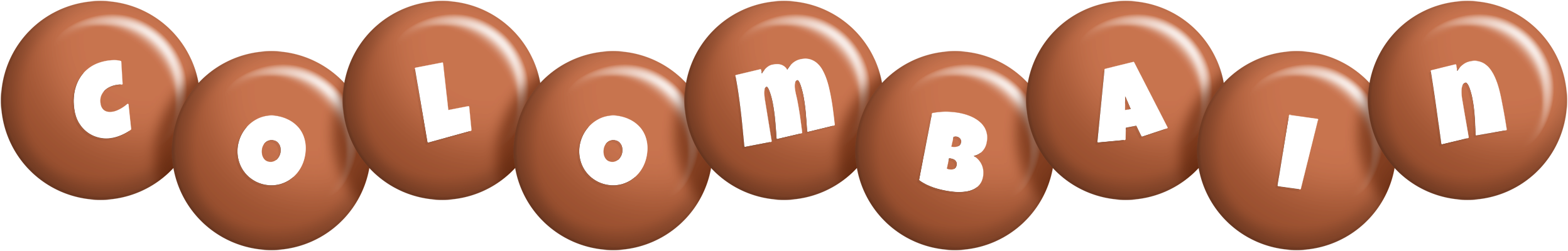 Colombain candy-brown logo
