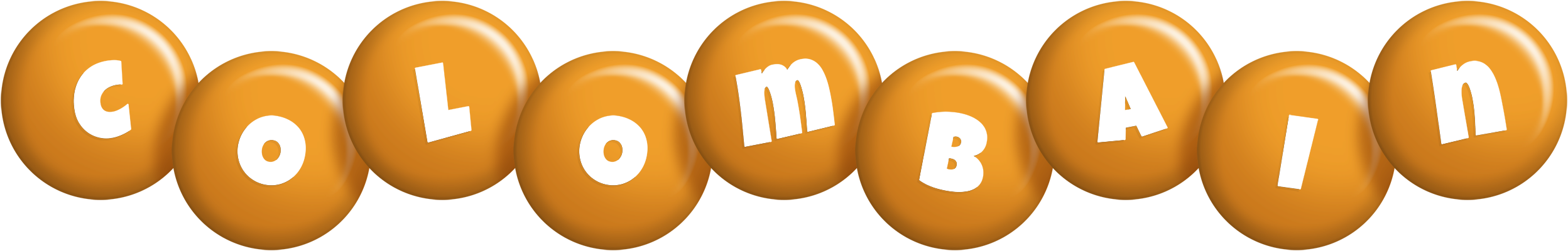 Colombain candy-orange logo