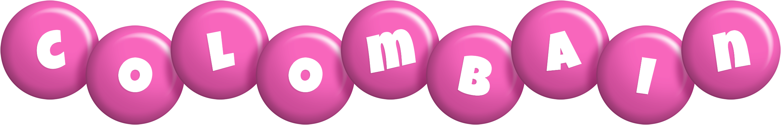 Colombain candy-pink logo