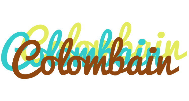 Colombain cupcake logo