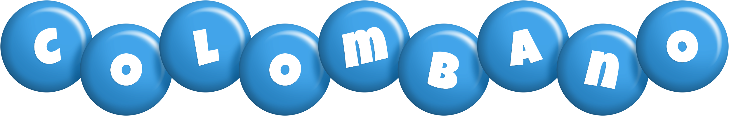Colombano candy-blue logo