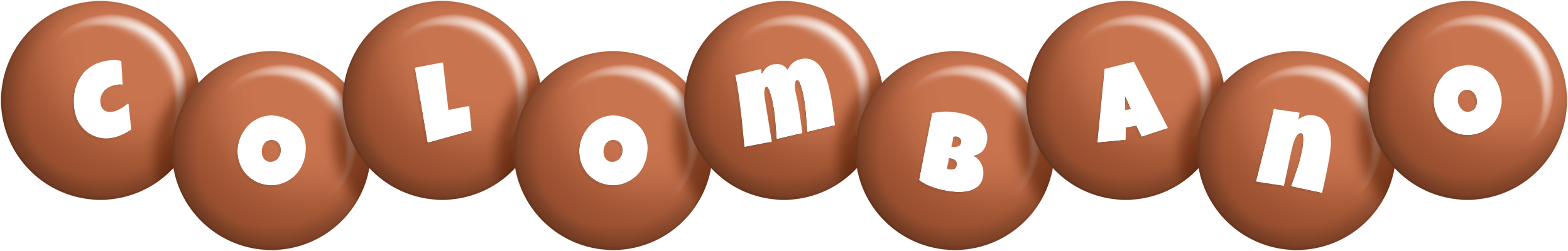 Colombano candy-brown logo