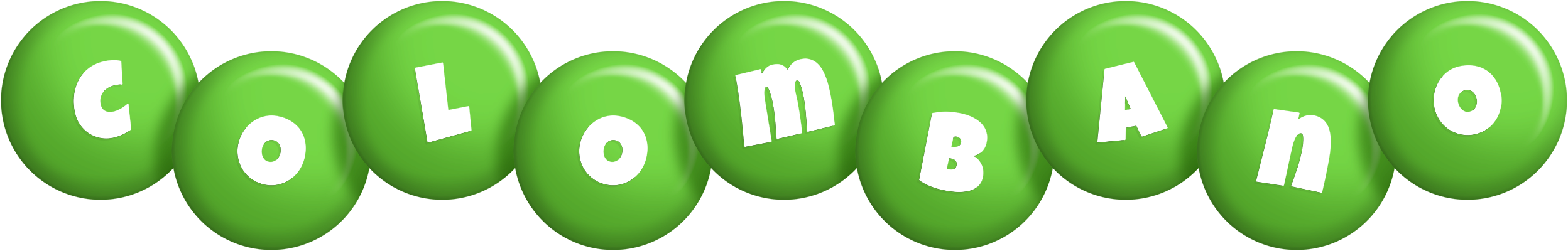 Colombano candy-green logo