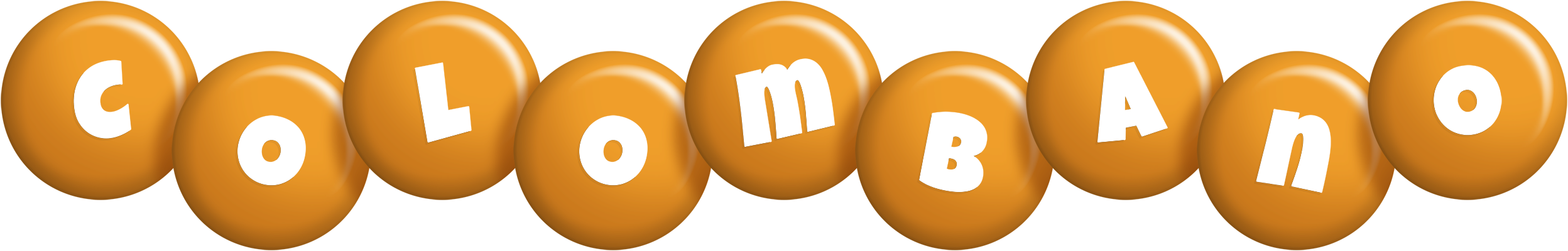 Colombano candy-orange logo