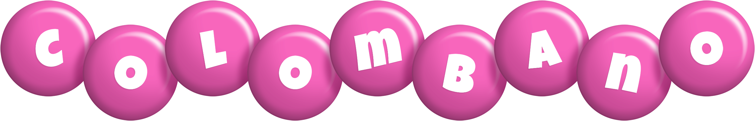 Colombano candy-pink logo