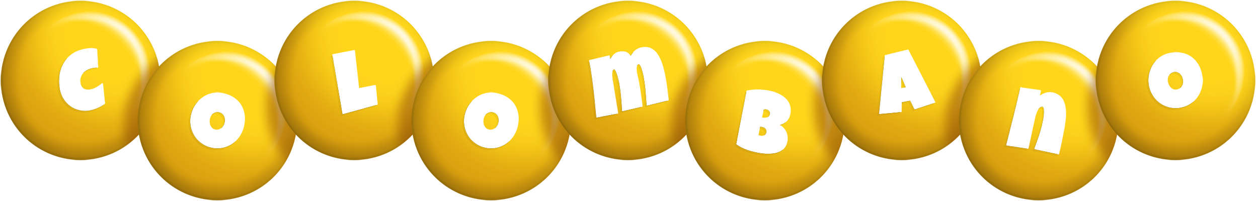 Colombano candy-yellow logo