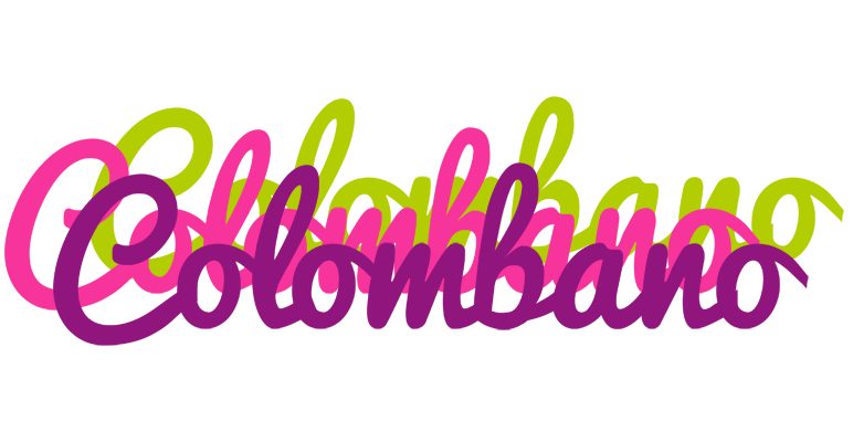 Colombano flowers logo