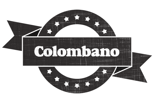 Colombano grunge logo