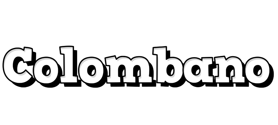 Colombano snowing logo