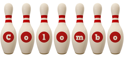 Colombo bowling-pin logo