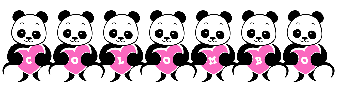 Colombo love-panda logo