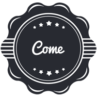 Come badge logo