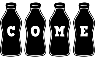 Come bottle logo