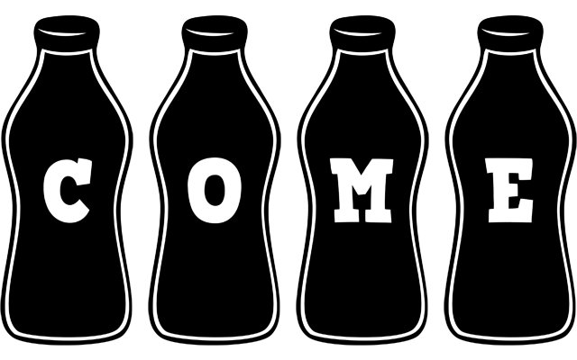 Come bottle logo