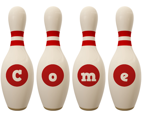 Come bowling-pin logo