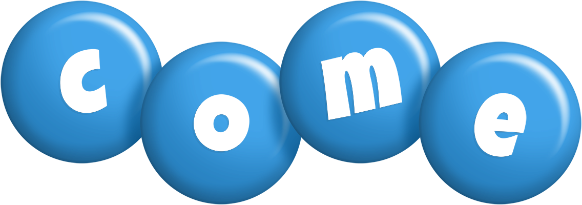 Come candy-blue logo