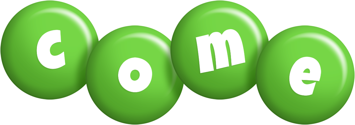 Come candy-green logo
