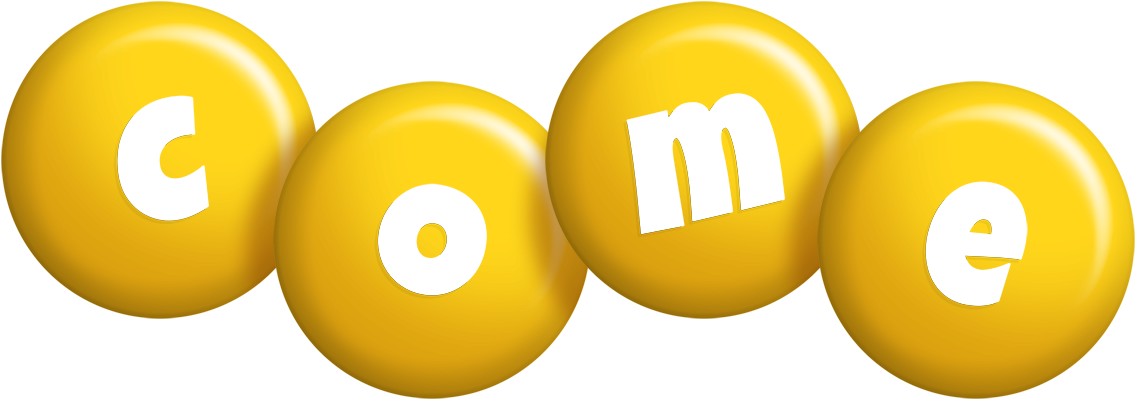Come candy-yellow logo