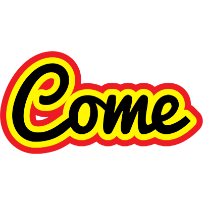 Come flaming logo