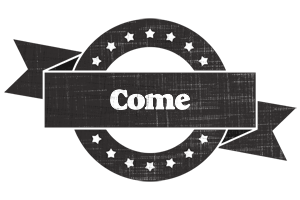 Come grunge logo