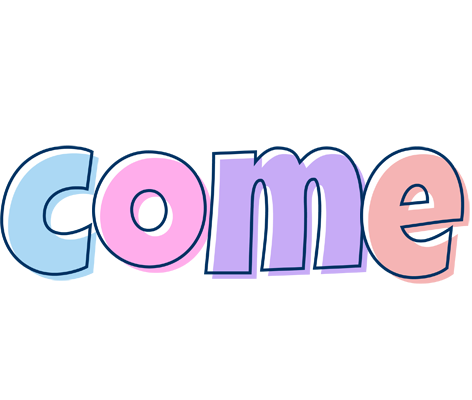Come pastel logo