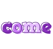 Come sensual logo