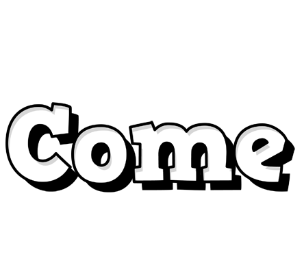 Come snowing logo