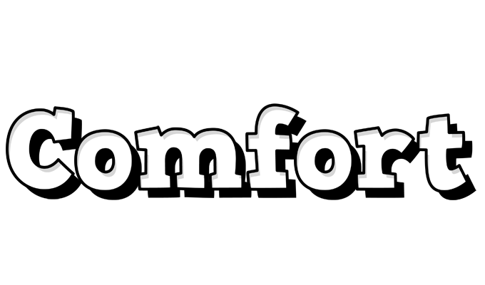 Comfort snowing logo