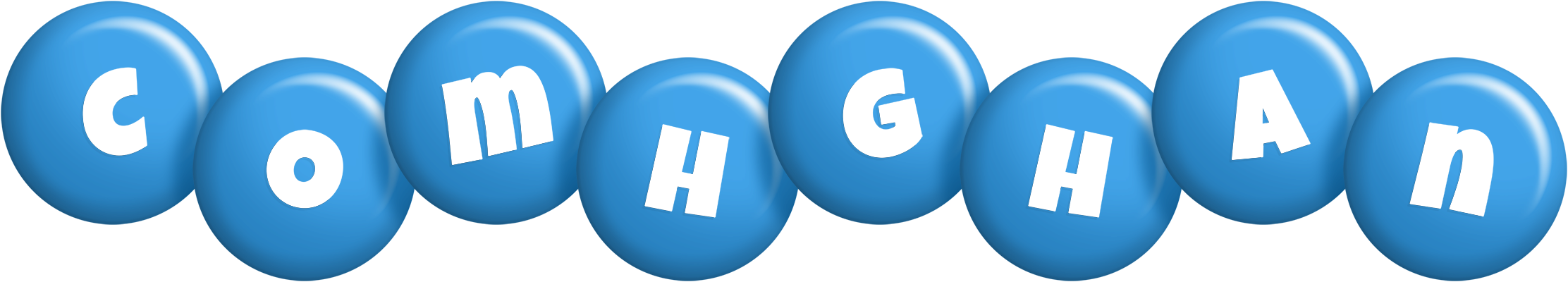 Comhghan candy-blue logo