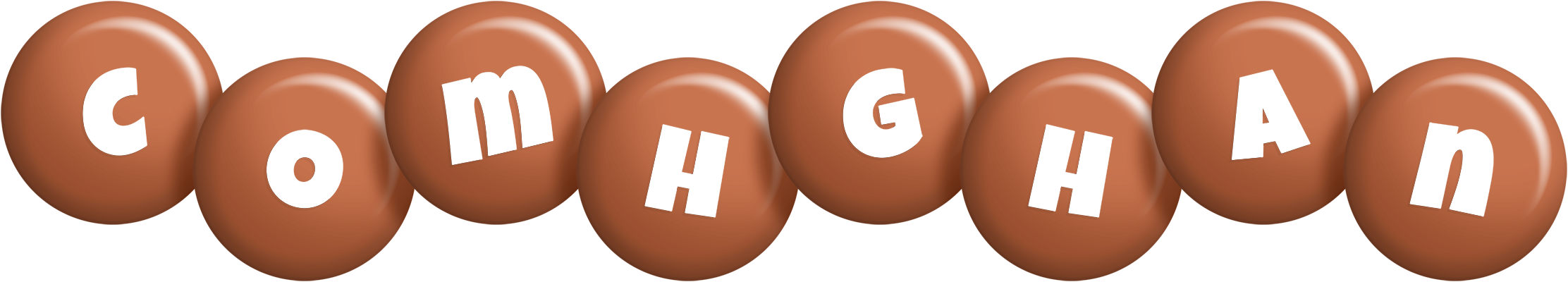 Comhghan candy-brown logo