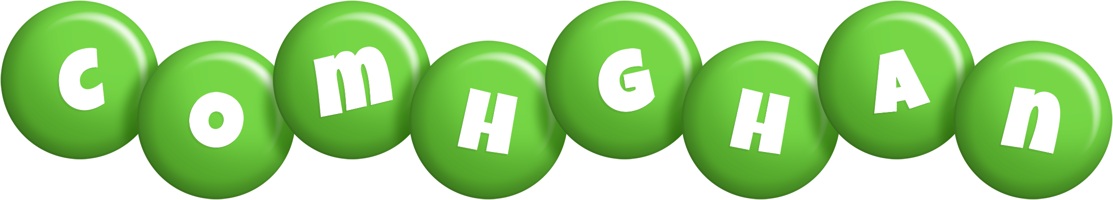 Comhghan candy-green logo