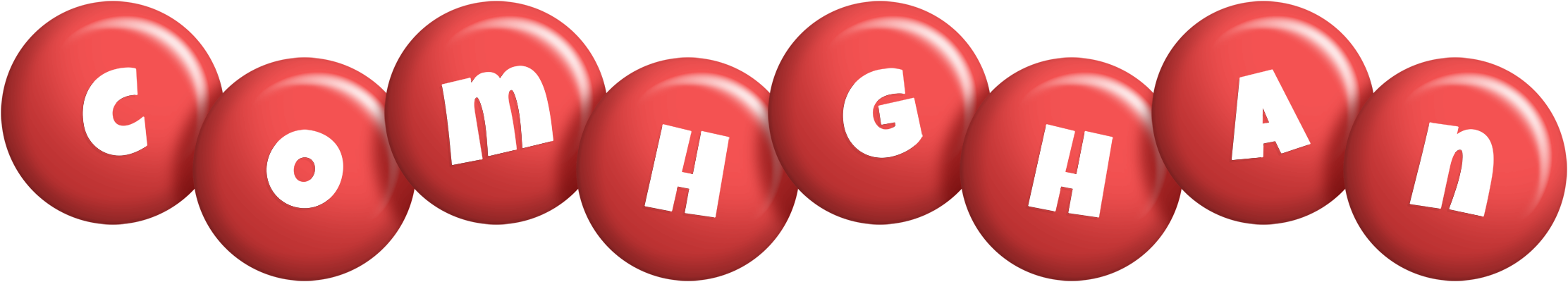 Comhghan candy-red logo