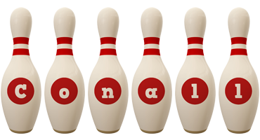 Conall bowling-pin logo