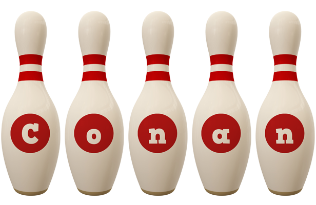 Conan bowling-pin logo