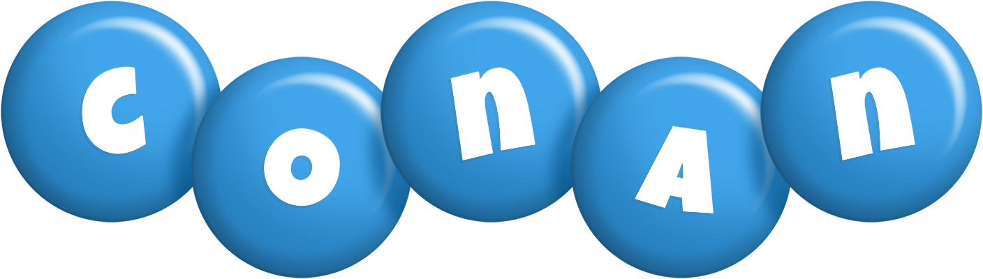 Conan candy-blue logo
