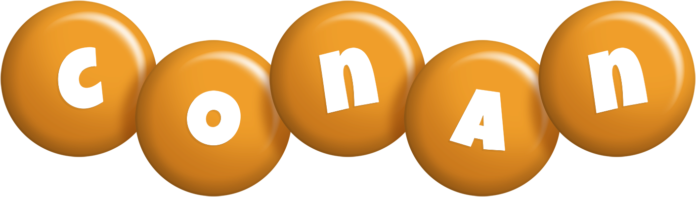 Conan candy-orange logo