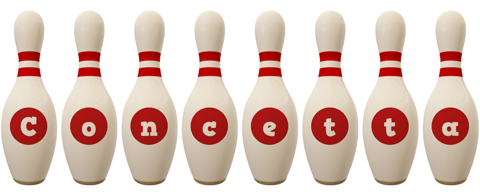 Concetta bowling-pin logo