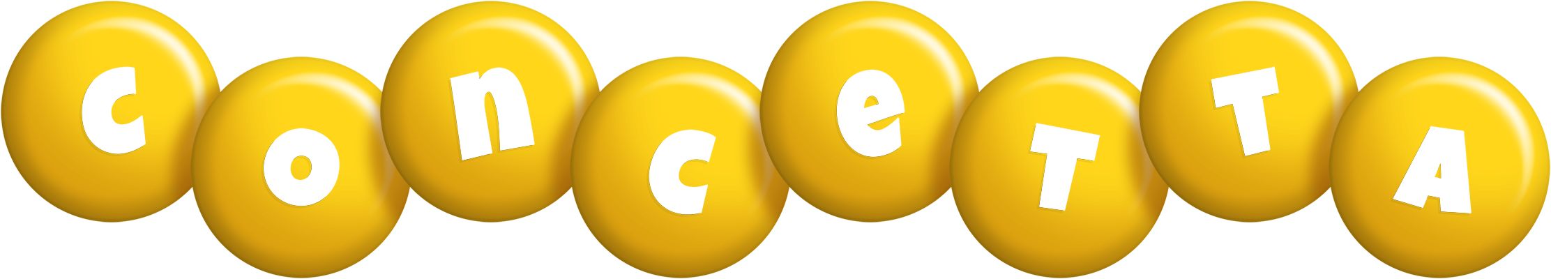 Concetta candy-yellow logo