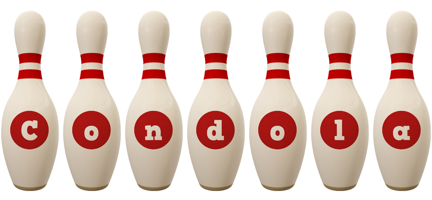 Condola bowling-pin logo