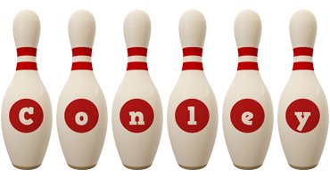 Conley bowling-pin logo