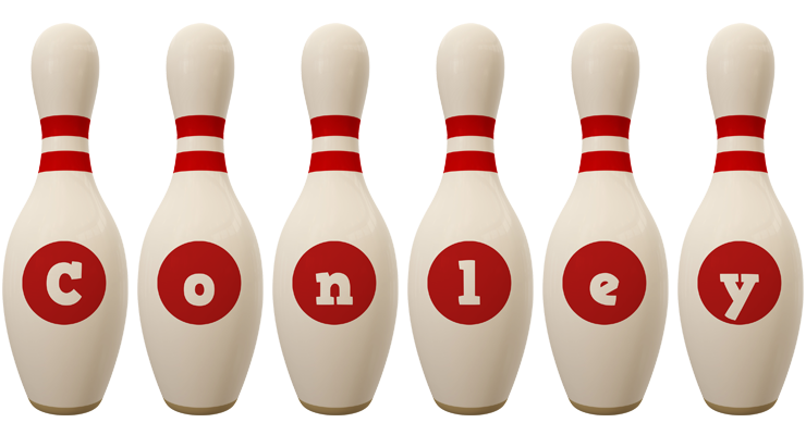 Conley bowling-pin logo