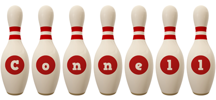 Connell bowling-pin logo