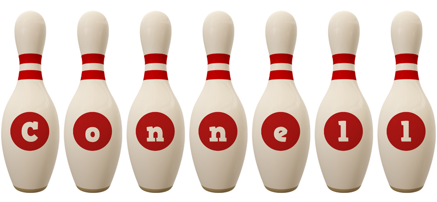 Connell bowling-pin logo